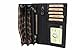 Genuine Leather Wallets for Women Handmade Large Capacity Long ID Card Holder Organizer Ladies Clutch Wallet Hill Burry black Tokyo