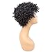 Short Wigs for Black Women Black Short Synthetic Full Wigs None Lace Front Wig Cosplay Perruque Women Afro Kinky Curly Wigs Cosplay (Natural Black)