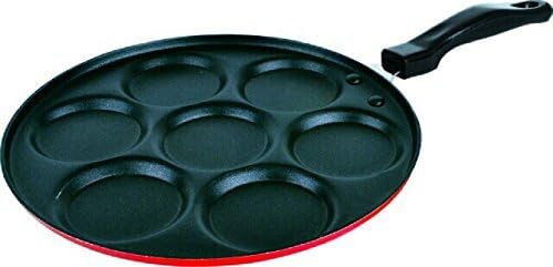 Uttapa Tawa, Appam Patra Paniyaram,Non-Stick 7 Cavity Mini Uthapam Tawa with Handle (Uttappa Tawa 7 Cavity)