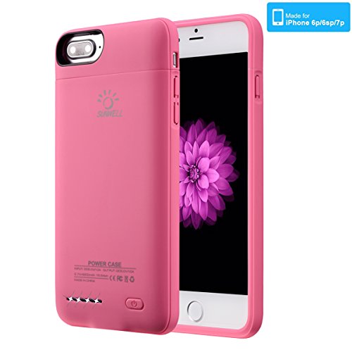 Iphone 8 plus /7 plus /6s plus battery case, sunwell ul…