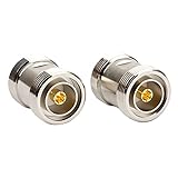 Eagles(TM)(Pack of 2)RF Coaxial Coax Adapter - 7/16 DIN Female-Female Jack Connector for Antennas, Wireless LAN Devices, Coaxial Cable, Wi-Fi Radios External Antenna