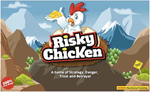 HIT POINT Risky Chicken Board Game: A Game of Strategy, Danger, Trust & Betrayal MRGRC001