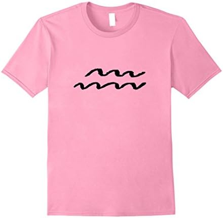 Mens Aquarius the Water Bearer T-Shirt, Aquarius Zodiac Sign XL Pink