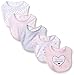 BON BEBE Baby Girls' Butterfly Assorted 5 Pack Bib Set
