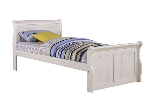 Donco Kids 325-TW Sleigh Bed, Twin, White