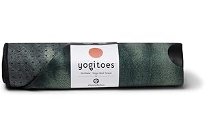 MANDUKA Yogitoes Yoga Mat Towel - Lightweight, Quick Drying Microfiber, Non Slip Skidless Technology, Use in Hot Yoga, Vinyasa and Power, 71 Inch (180cm), Eden 2.0