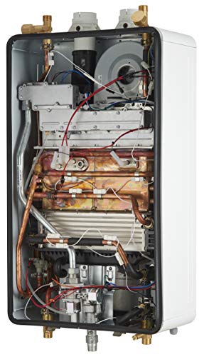 Bosch Greentherm T9800 SE 160 Tankless Water Heater, 9 GPM Whole Home Hot Water System, Natural Gas or Propane Compatible, High-Efficiency Condensing Design, Indoor Wall Mount