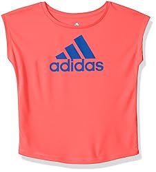 adidas Girls' Little Short Sleeve Graphic Tee