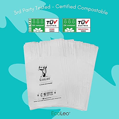 Cat Litter Waste Poop Bags XLarge, Compostable, Plasticfree, Thick