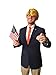 Full Donald Trump Halloween Costume Set | Wig, Tie, Pin, and Flag Included!