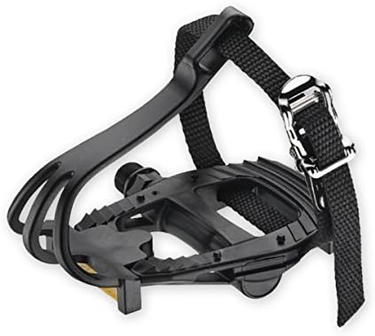 VP Par 335T Pedales. jaulas y Correa Negro Pedal de Bicicleta ...