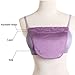 TZSJGL 12pcs Silk Purple Clip-on Camisole Mock Lace Top Cami Secret Panels for Neckline