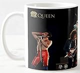 Queen Concert Rock & Roll Hall of Fame Band Freddie Mercury on 11 Oz. Ceramic Coffee Mug
