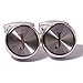 HJ Men's 2PCS Fashion Dazzle Tuxedo Shirts Platinum Plated Cufflinks Initial Letter 2 Color A-Z (silver J)