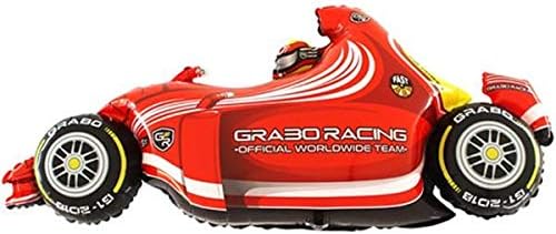 GRABO 243R Red Formula 1 Race Car Supershape Foil Balloon