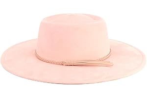 LIDHAY Wide Brim Fedora Hat for Men Women Big Rancher Felt Hat Pork Pie Jazz Hat
