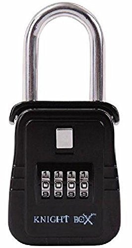 Knight Box  1500  Hanging key Storage Box with Combination, Black