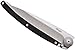 Deejo Ultra Lightweight Folding Pocket Knife with Belt Clip - Ebony Version 1.3 oz - Fine, Sharp Blade - Stainless Steel - Elegant and Modern Design