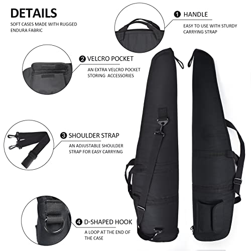 AUMTISC Soft Rifle Case, Shotgun Carrying Bag, Gun Cases for Scoped