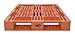 Vestil PLP2-4840-ORANGE Polyethylene Pallet with 4 Way Entry 8000 lbs Capacity 40 In Length 48 In Width 6 In Height