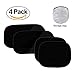 Car Window Shade - 4 Pack Cling Car Side Windows Sunshade PCV Electrostatic Film Blocks Over 99% of Harmful UV Rays - 2 Size(20