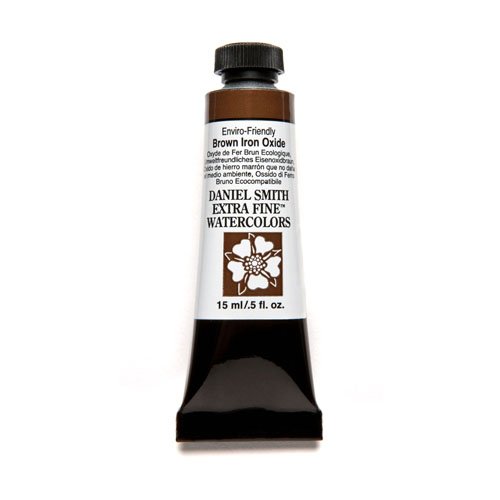 Daniel Smith Extra Fine Watercolor 15ml Paint Tube, Enviro-Friendly, Brown Iron Oxide