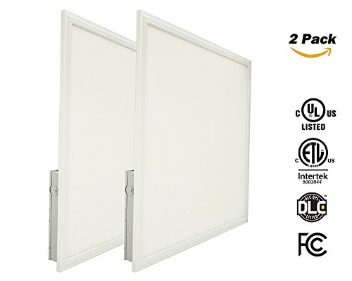 LTMATE LED Panel Light 2×2 FT,40W,4000K,4400 Lumens, 24 x 24″, Dimmable 0-10v, 100-277v, White Frame, No Flickering,DLC-Qualified and Lighting Facts- Pack of 2- 2×2 4000K LTMATE LED Panel Light 2×2 FT,40W,4000K,4400 Lumens, 24 x 24″, Dimmable 0-10v, 100-277v, White Frame, No Flickering,DLC-Qualified and Lighting Facts- Pack of 2- 2×2 4000K