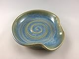 Spoon Rest, Ceramic Spoon Rest in Opal Blue