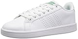 adidas NEO Men's Cloudfoam Advantage Clean Sneakers, White/White/Fairway, (9.5 M US)
