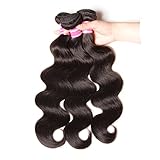YIROO Hair Brazilian Hair Body Wave 100% Unprocessed Virgin Human Hair Weft Extensions Pack of 3 95-100g/pc