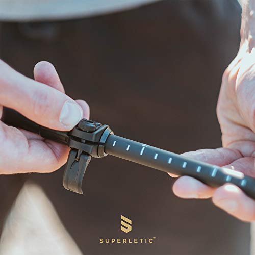 SUPERLETIC Nordic FX Nordic Walking-stokken carbon, Nordic Walking-stokken voor dames en heren, trekkingstokken… - Image 7