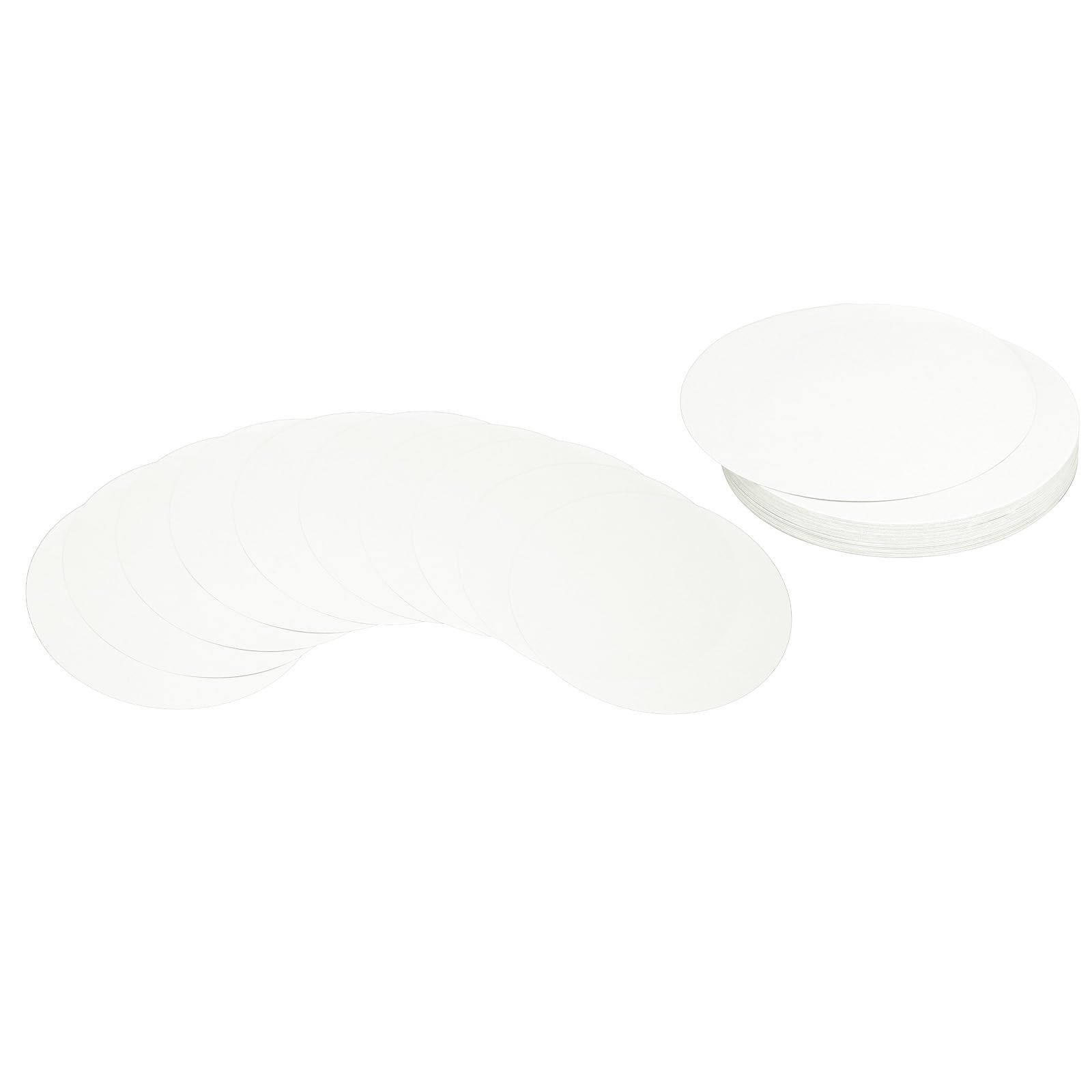 PATIKIL 8inch Circle Card Stock, 50Pcs Round Shape Cutouts Paper Thick Cardstock Coaster for DIY Craft Projects Classroom Bulletin Board Decor, White