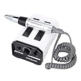 Electric Nail Drill, MelodySusie 6 in 1 Professional Nail File Manicure Pedicure Kit Handpiece Grinder with Polishing Tools Nail Clippers Set FDA Approved，Shine White