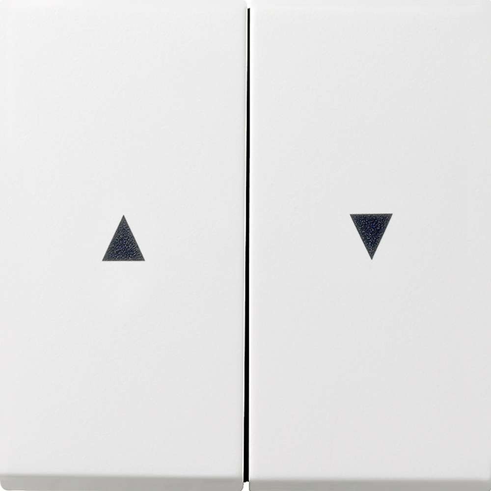 GIRA 0294112 Rocker with Arrow Symbol with Switch Panel Pure White