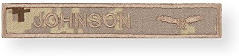 Canadian Air Force Nametapes - Desert Cadpat Fabric - Tan Text/Tan Border