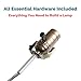 I Like That Lamp DIY Lamp Wiring Kit, Antique Brass Socket & 8FT Brown Cord (2 Pack), For Making & Fixing Table or Floor Lamps, Repair & Rewire Vintage Lighting Fixtures, Complete Hardware Set