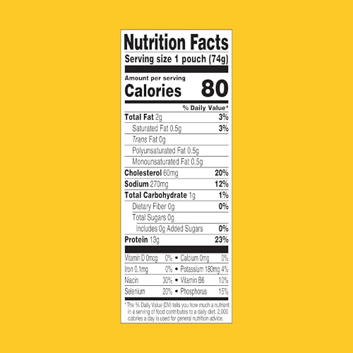 STARKIST LESS SODIUM PREMIUM WHITE CHICKEN – 2.6 OZ POUCH (PACK OF 1)