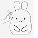 Xmeilo Cute Animal Rechargeable Silicone Baby LED Nursery Night Lights Lamp with Touch Sensor, Remote Control and Timer Rabbit