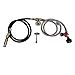 Stanbroil 0-30 PSI High Pressure Propane Gas Fire Pit Installation Kit with Chrome Key Valve and Stainless Steel Braided Hose, 300K BTU Max