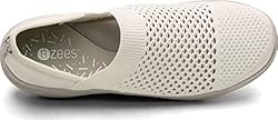 BZees Women's, Charlie Slip-On White 8 M