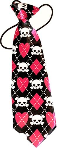Fashion Neck Tie for Boys and Toddlers (Hearts and Skulls)