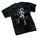 DC Universe Batman Villians Harley Quinn Nurse Graphitti Designs T-Shirt Medium Black