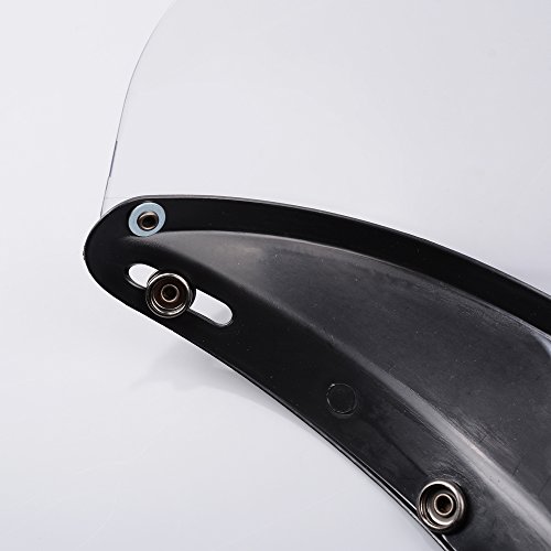 image for Anzio 1Pcs Flip Up Clear Visor Full Face Shield 3 Snap For Open Half F