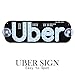 AutoEC Uber LED Sign Decor, Uber Flashing Hook on Car Window with DC12V Car Charger Inverter (Green)