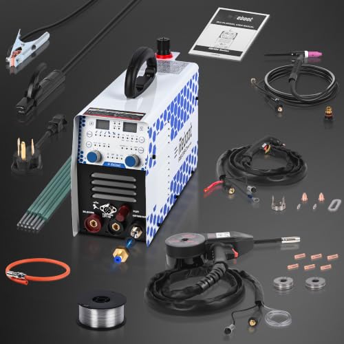 Reboot 7 in 1 Aluminium Welder – MIG, TIG, MMA, Plasma and Points | Includes Coil Gun and TIG Torch 30A Non-HF Plasma Cutter for Car, Workshop and Outdoor | Includes coil gun and TIG burner