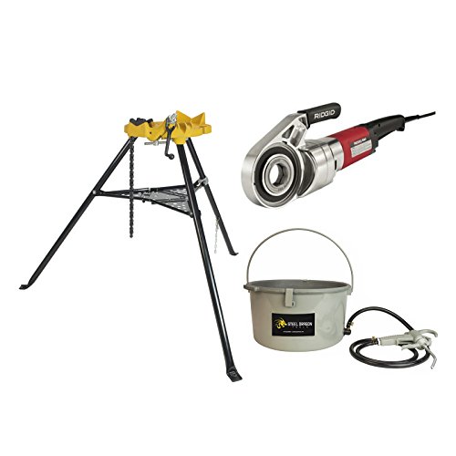 Buy RIDGID 690 Power Drive Pipe Threader with 418 Oiler Bucket & 460