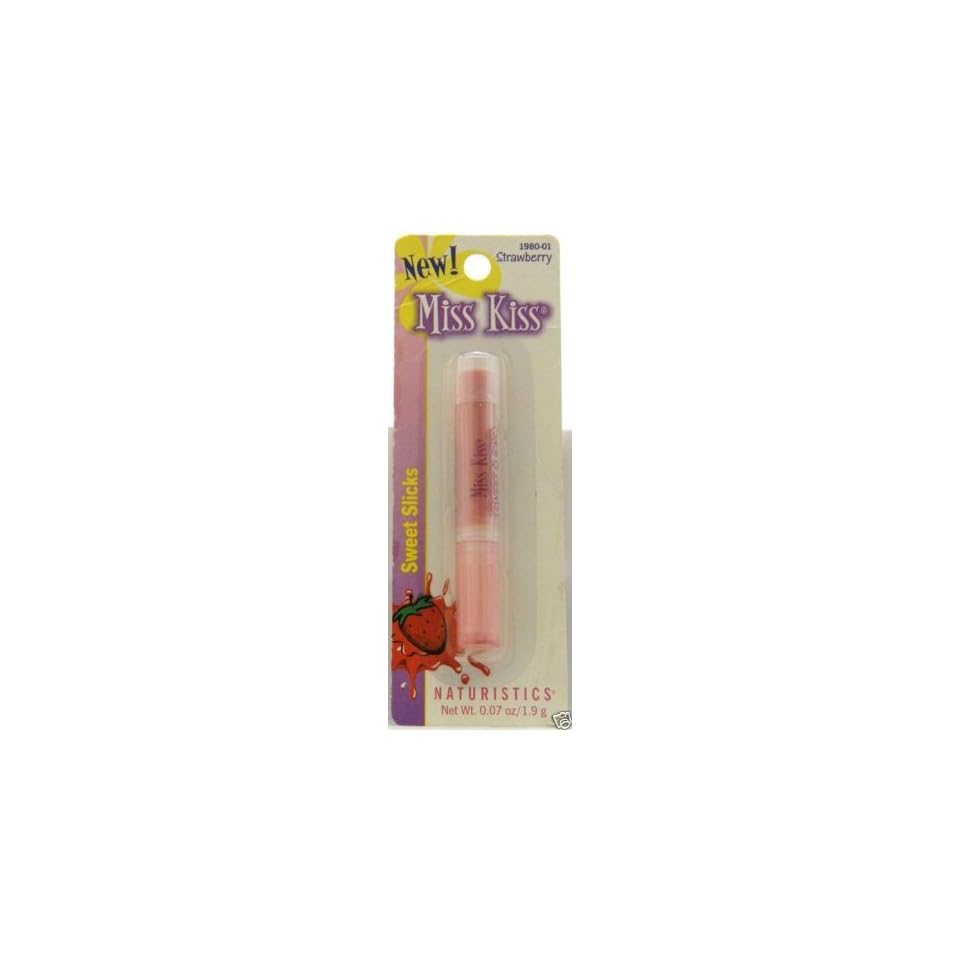 Naturistics Miss Kiss Sweet Slicks Lip Gloss, 1980 01 Strawberry, 0.07