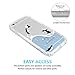 JAHOLAN iPhone 7 Case, iPhone 8 Case Amusing Whimsical Design Clear Bumper TPU Soft Case Rubber Silicone Cover for iPhone 7 iPhone 8 - Penguin Fly