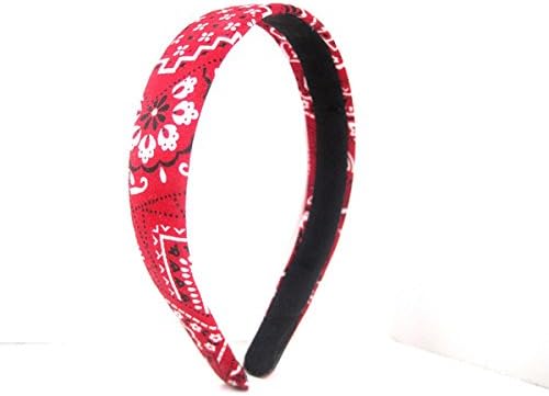 1-inch Wide Red Bandana Headband BUY 1, GET 1 Free