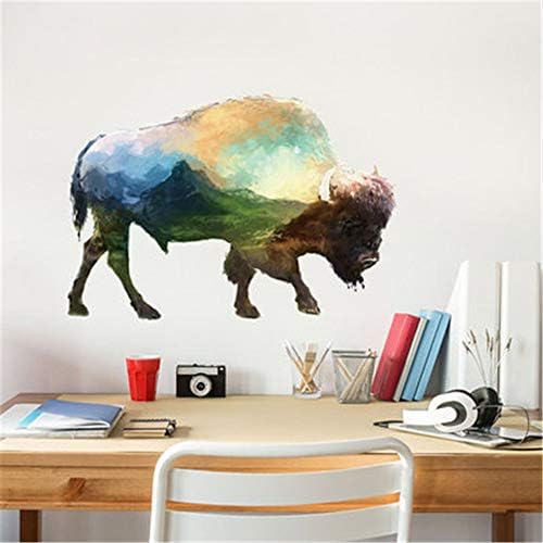 YuYa Wall Stickers Cartoon color yak animal wall sticker living room children room decoration wall stickers
